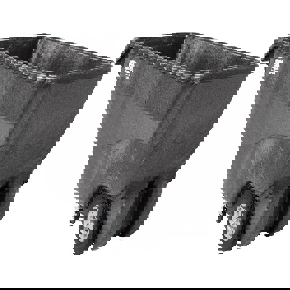 Structural Foam Tilt Truck, 151 gal, 1,000 lb Capacity, Plastic, Black